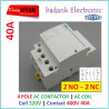 TOCT1 4P 40A 2NO-2NC AC CONTACTOR DIN RAIL COIL 220VAC CONTACT 400VAC